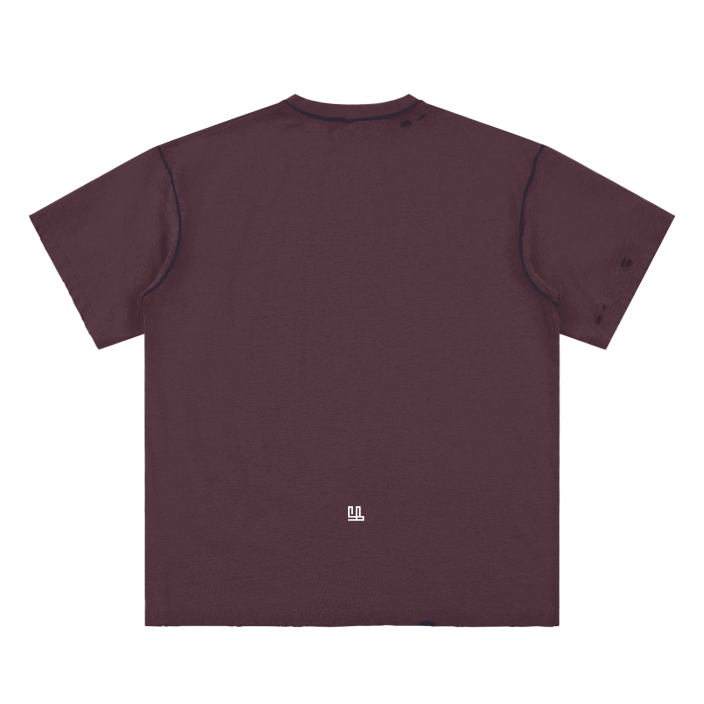 Fearless Apparel Line Hand-frayed Reversible unisex T-shirt