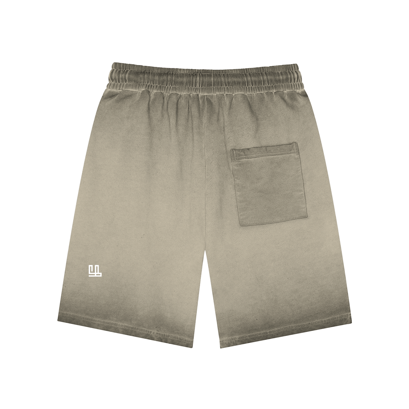 Fearless Apparel Line Reverse Dyed Sweat shorts in vintage-wash cotton with pocket detail, unisex design.