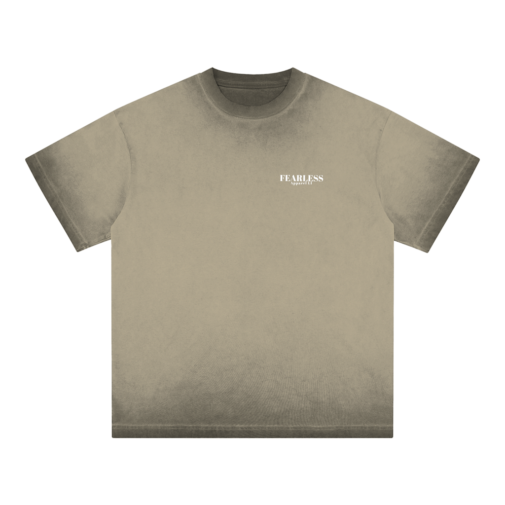 Fearless Apparel Line Reverse Dyed T-shirt, unisex, loose fit, 100% cotton, casual street style.