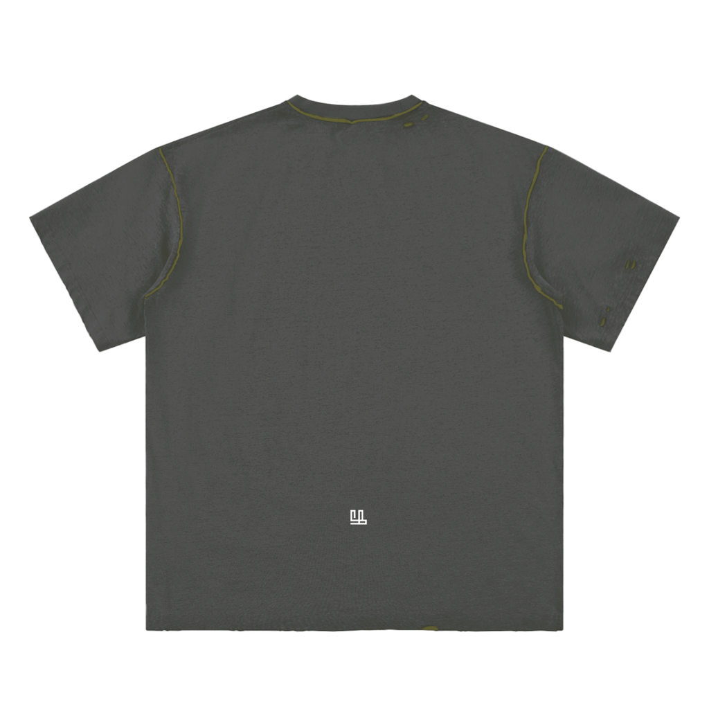 Fearless Apparel Line Hand-frayed Reversible unisex T-shirt