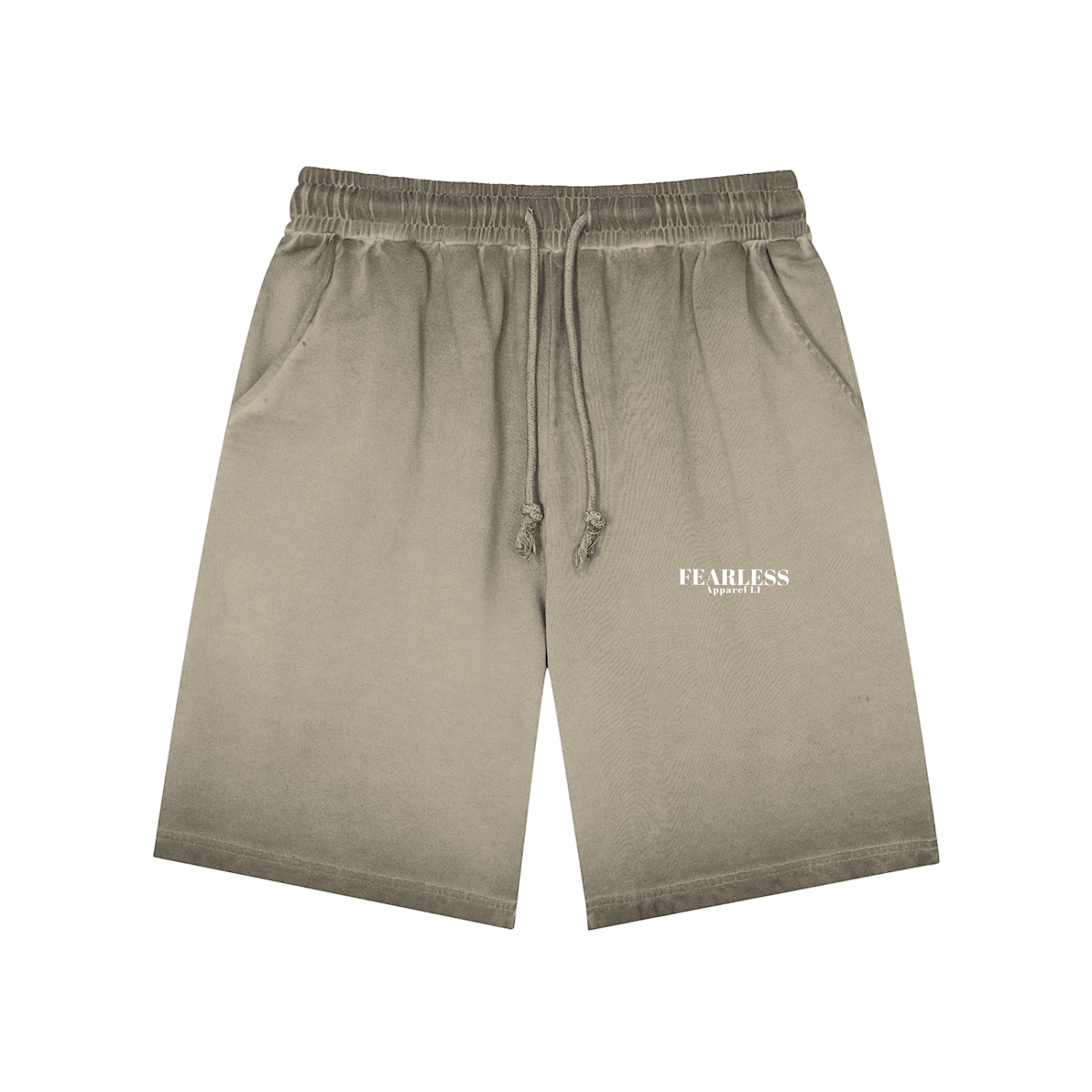 Fearless Apparel Line Reverse Dyed Sweat shorts, vintage look, 100% cotton, unisex, loose fit.