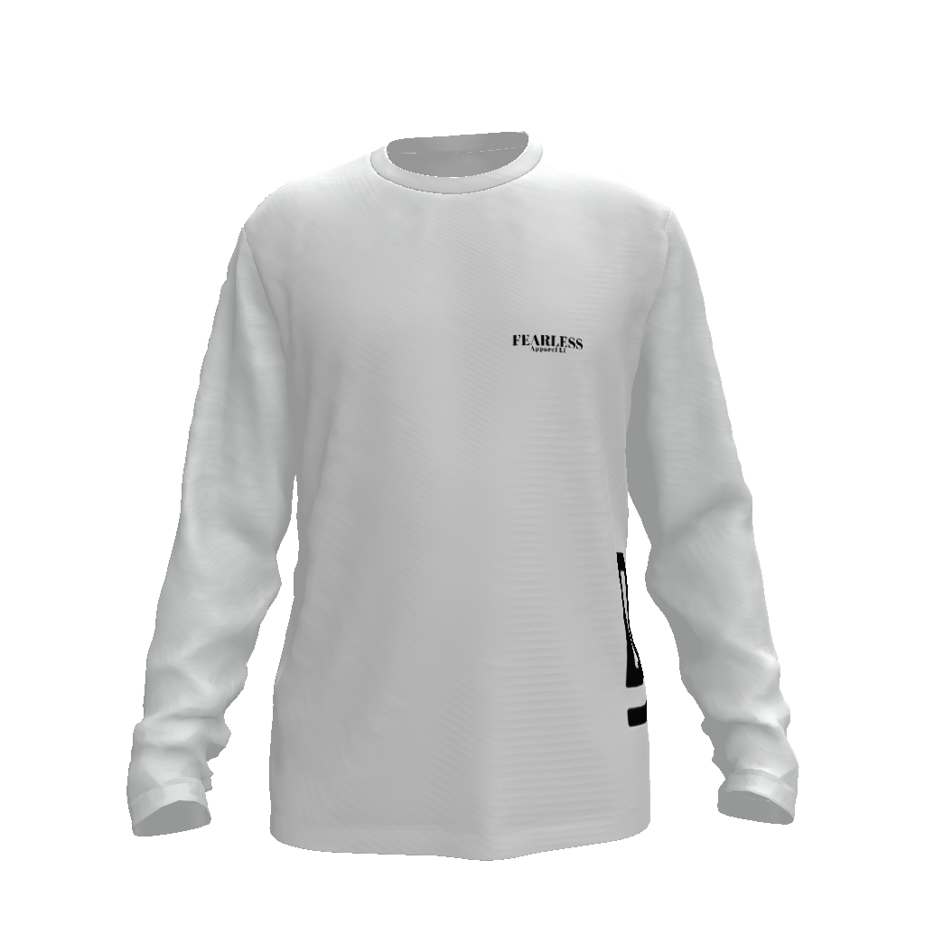fearless apparel line side logo unisex long sleeve