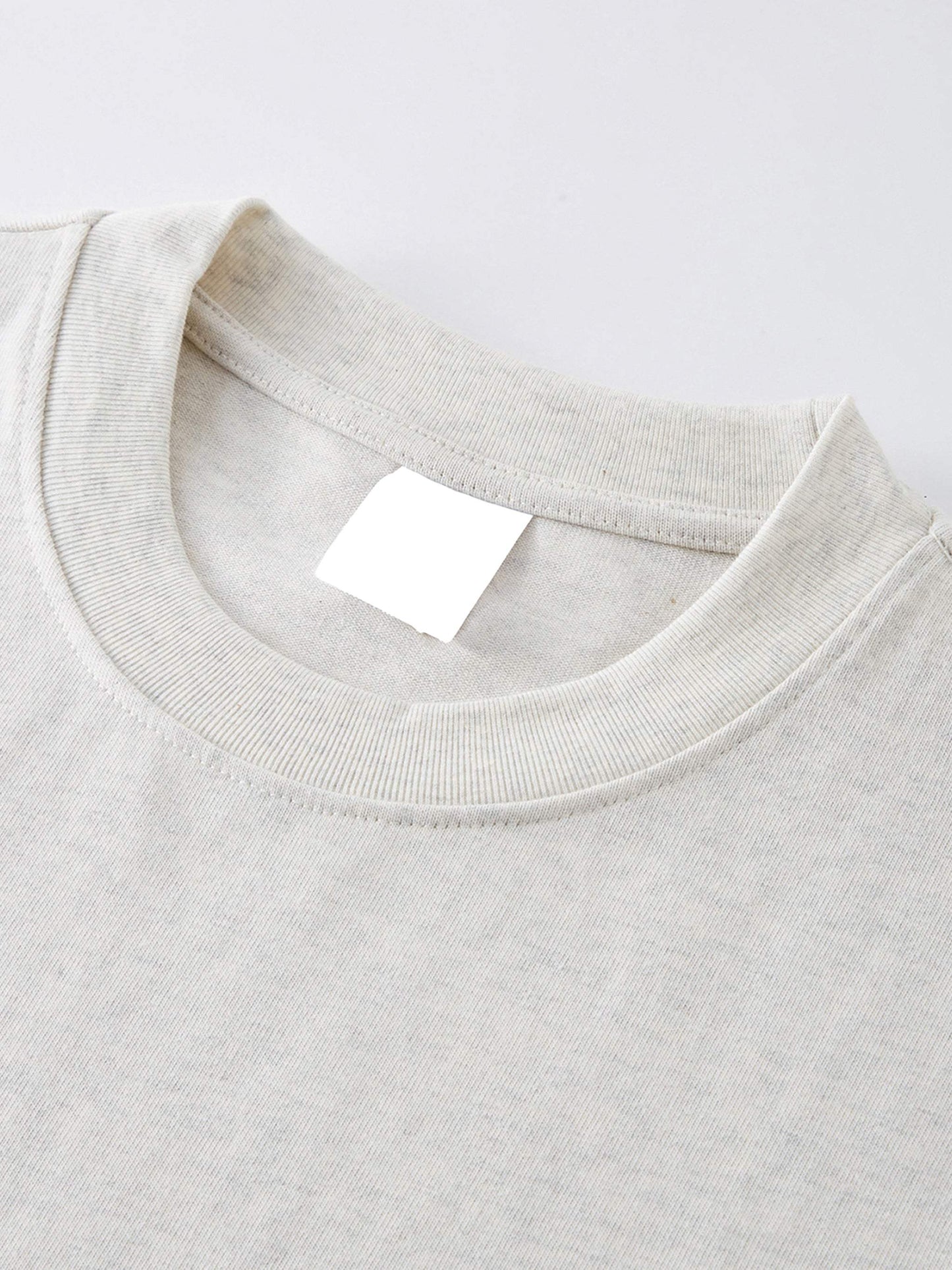 fearlessli Streetwear Unisex Heavyweight Solid Color Drop Shoulder Loose T-shirt