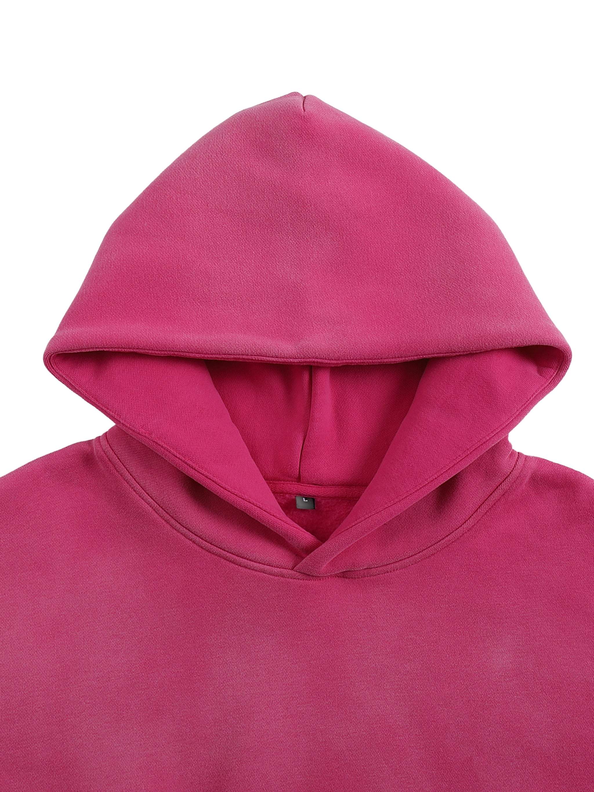 Pink hooded sweatshirt, Arabs fearless Sunfade Fleeced Hoodie, casual street style.
