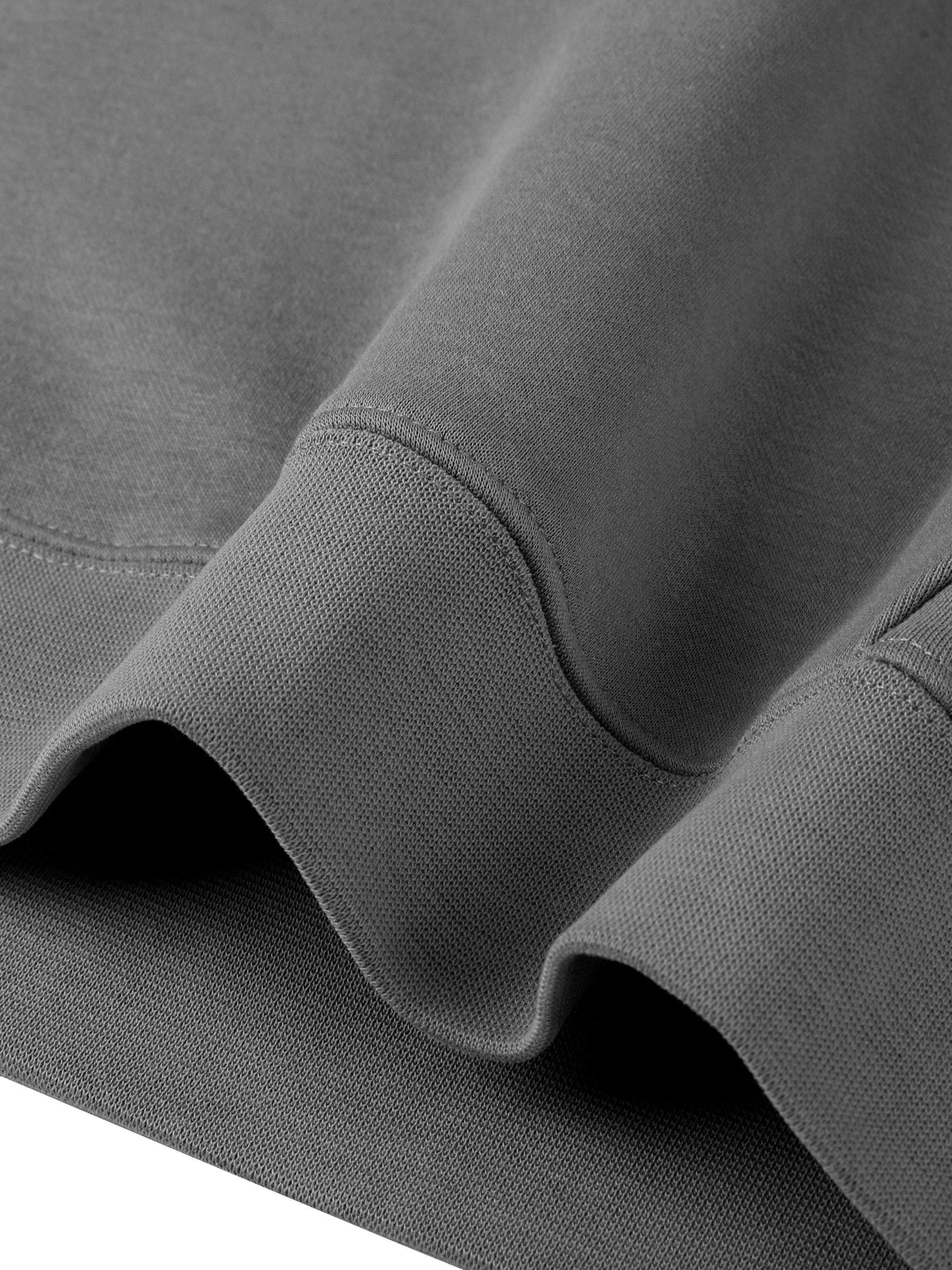 Grey fabric detail of Lions Fearless Apparel Line Raglan Sleeve Hoodie.