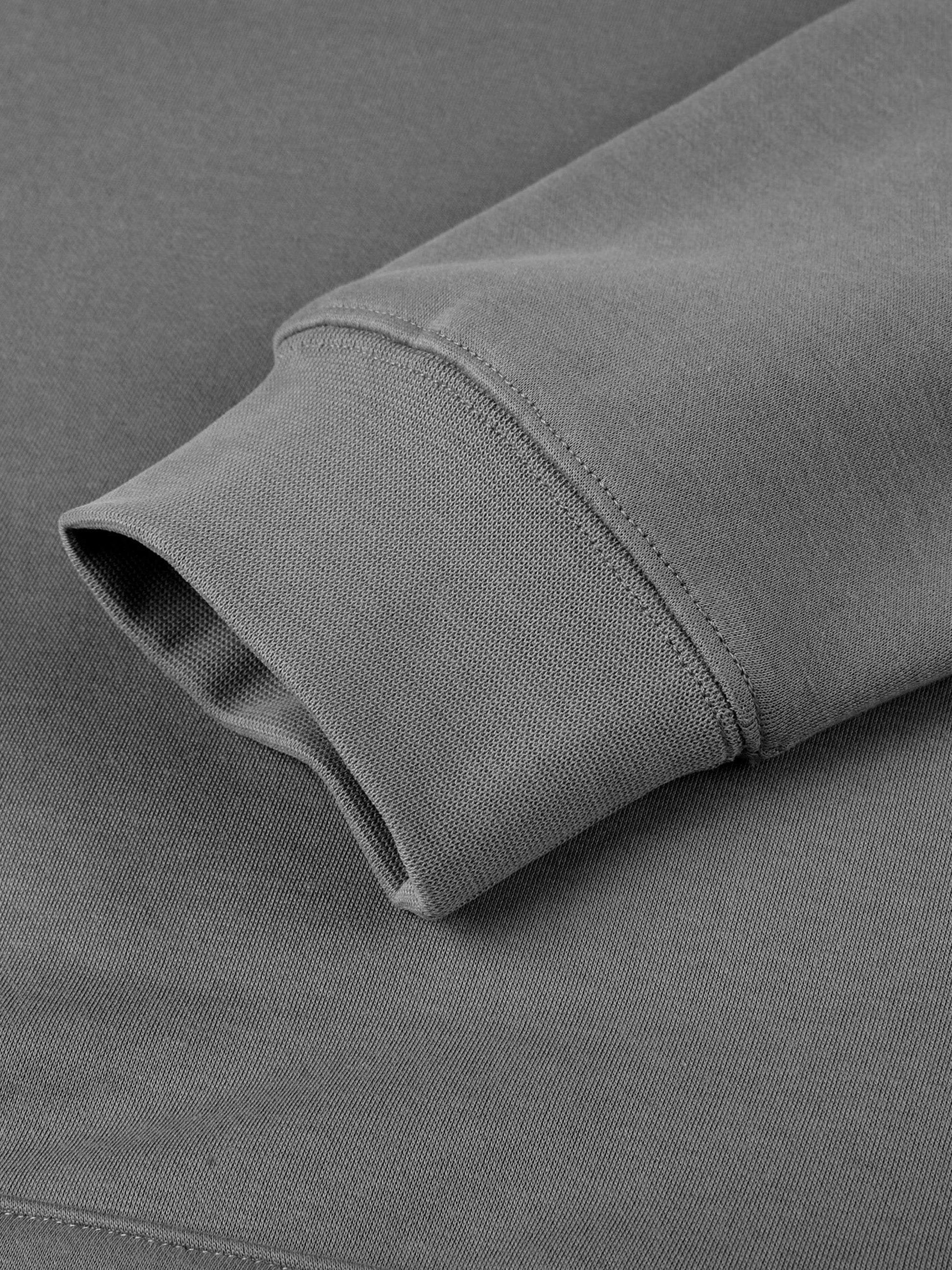 Gray sleeve detail of Lions Fearless Apparel Line Raglan Sleeve Hoodie showing cuff design.