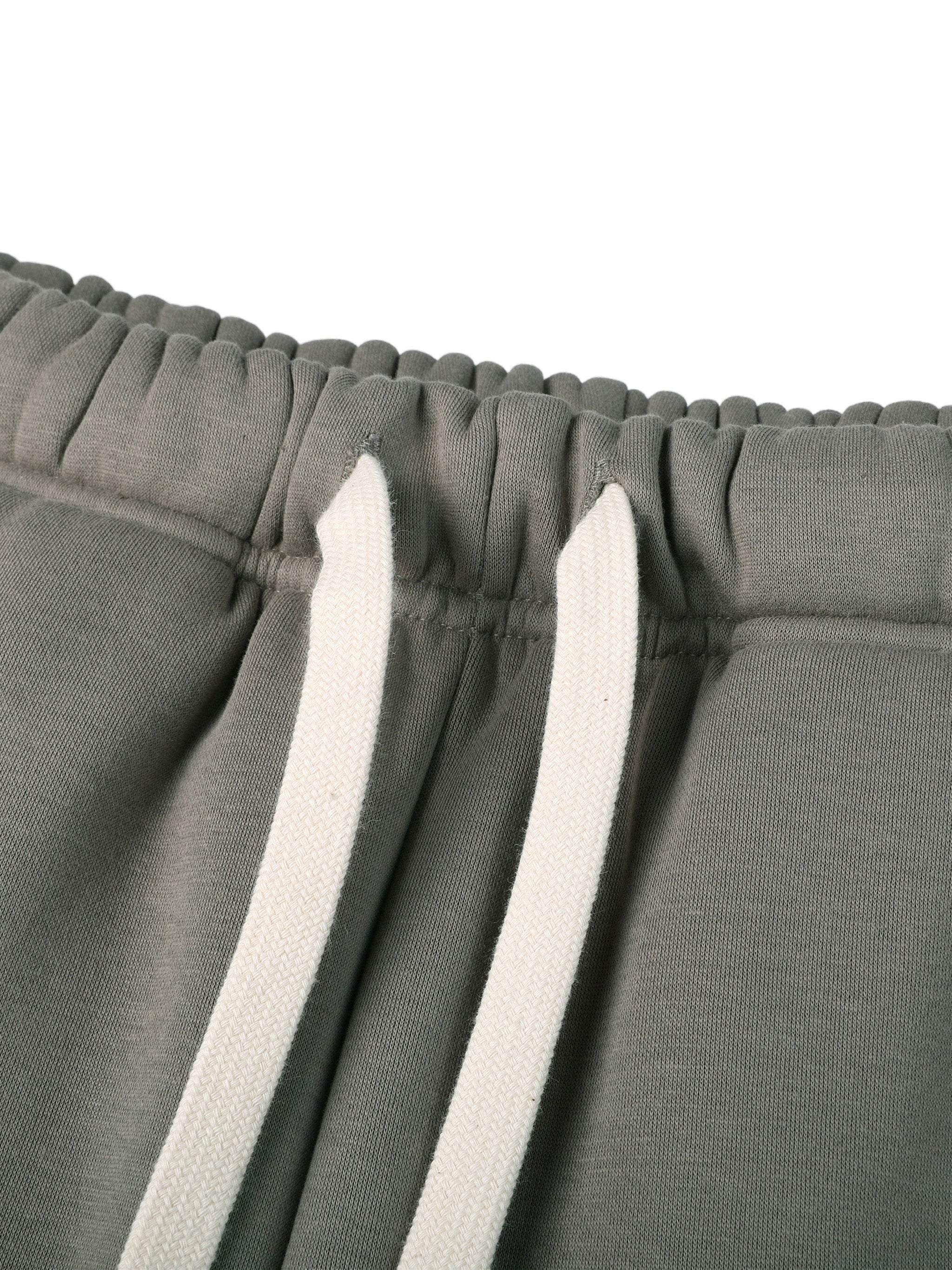 Fearless Apparel Line Street Drawstring Sweatpants, thick cotton polyester blend, close-up on drawstring waist, unisex design.