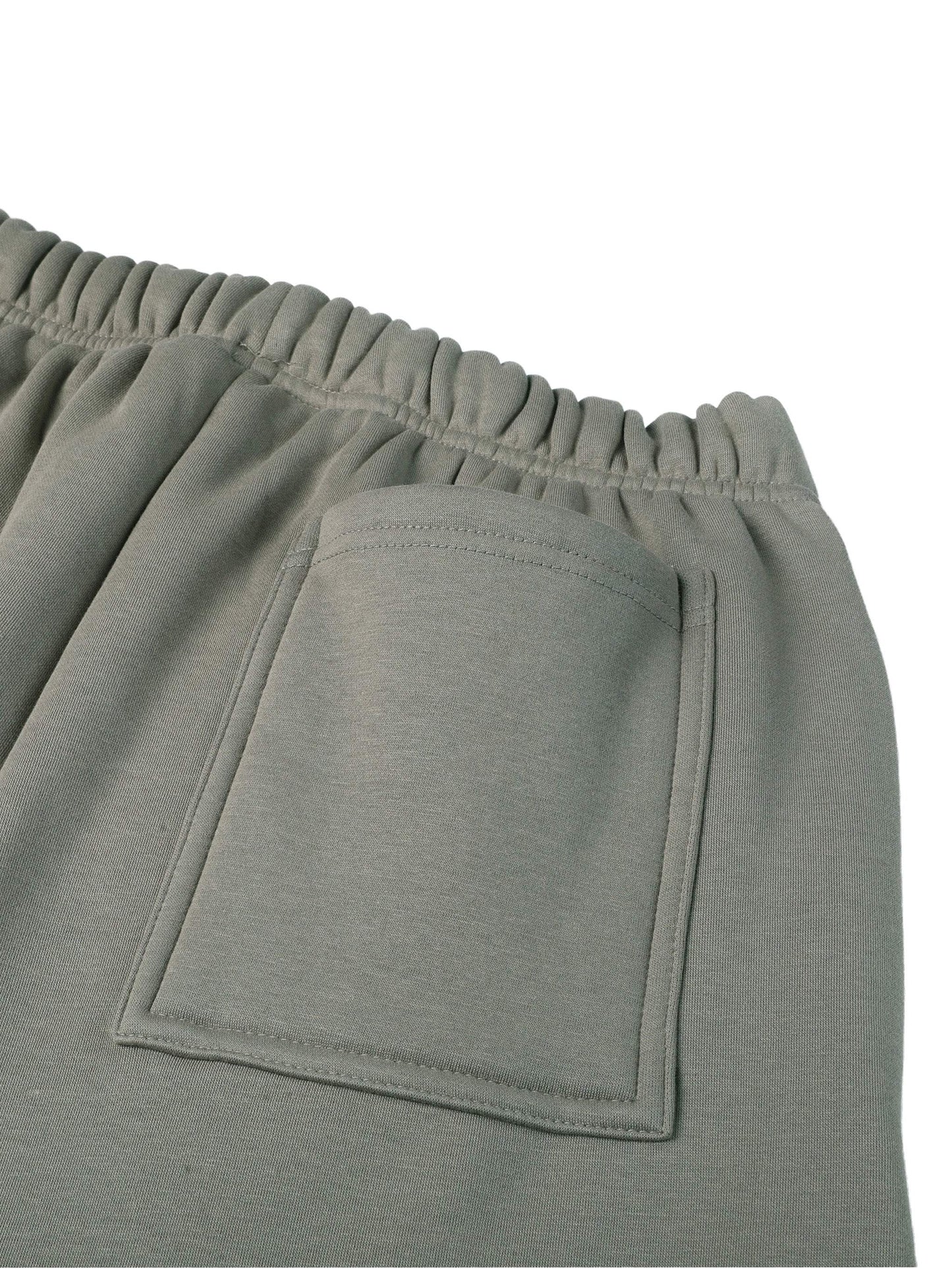 Fearless Apparel Line Street Drawstring Sweatpants in olive green, featuring a pocket and elastic waistband.