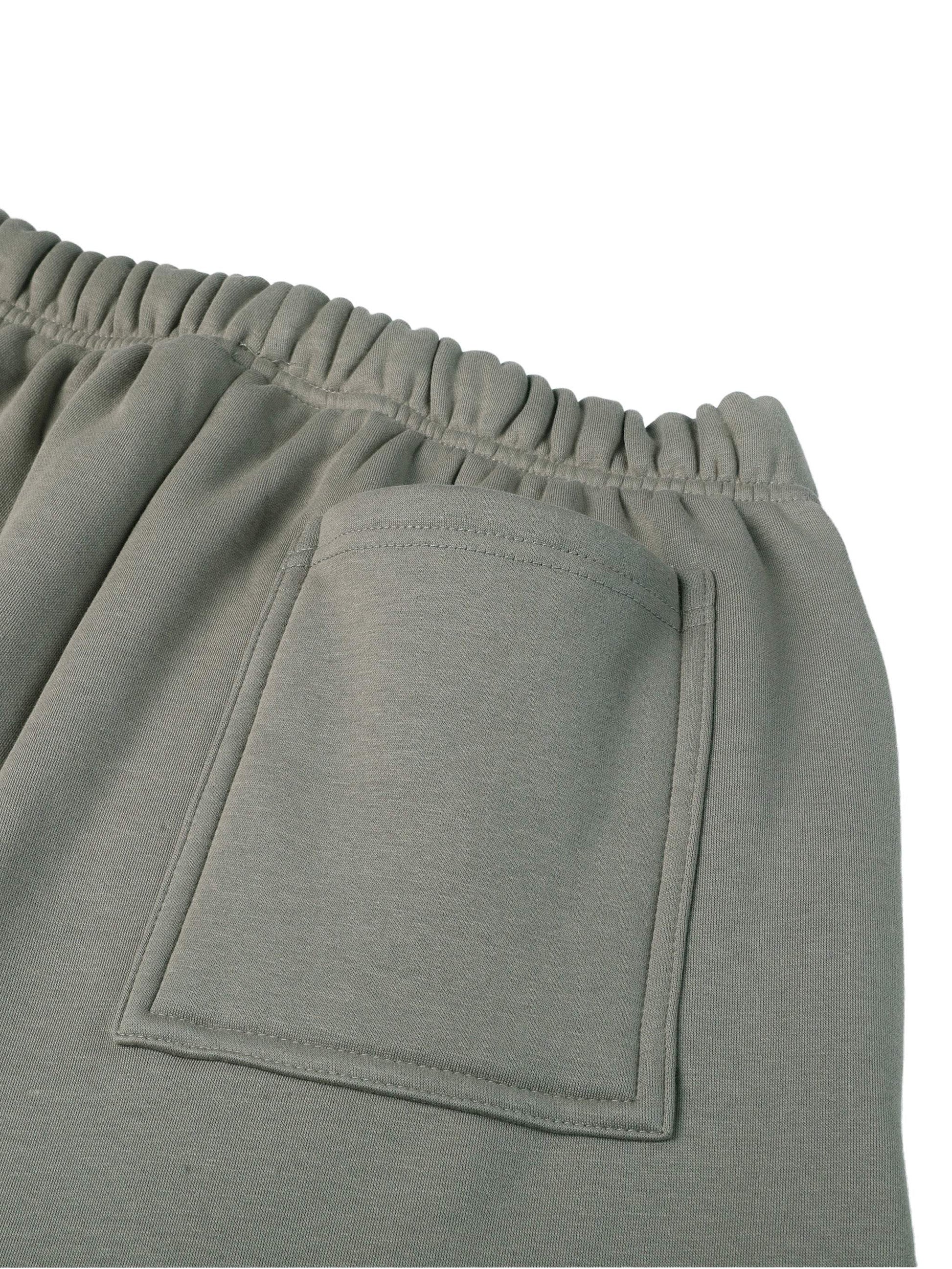 Fearless Apparel Line Street Drawstring Sweatpants in olive green, featuring a pocket and elastic waistband.