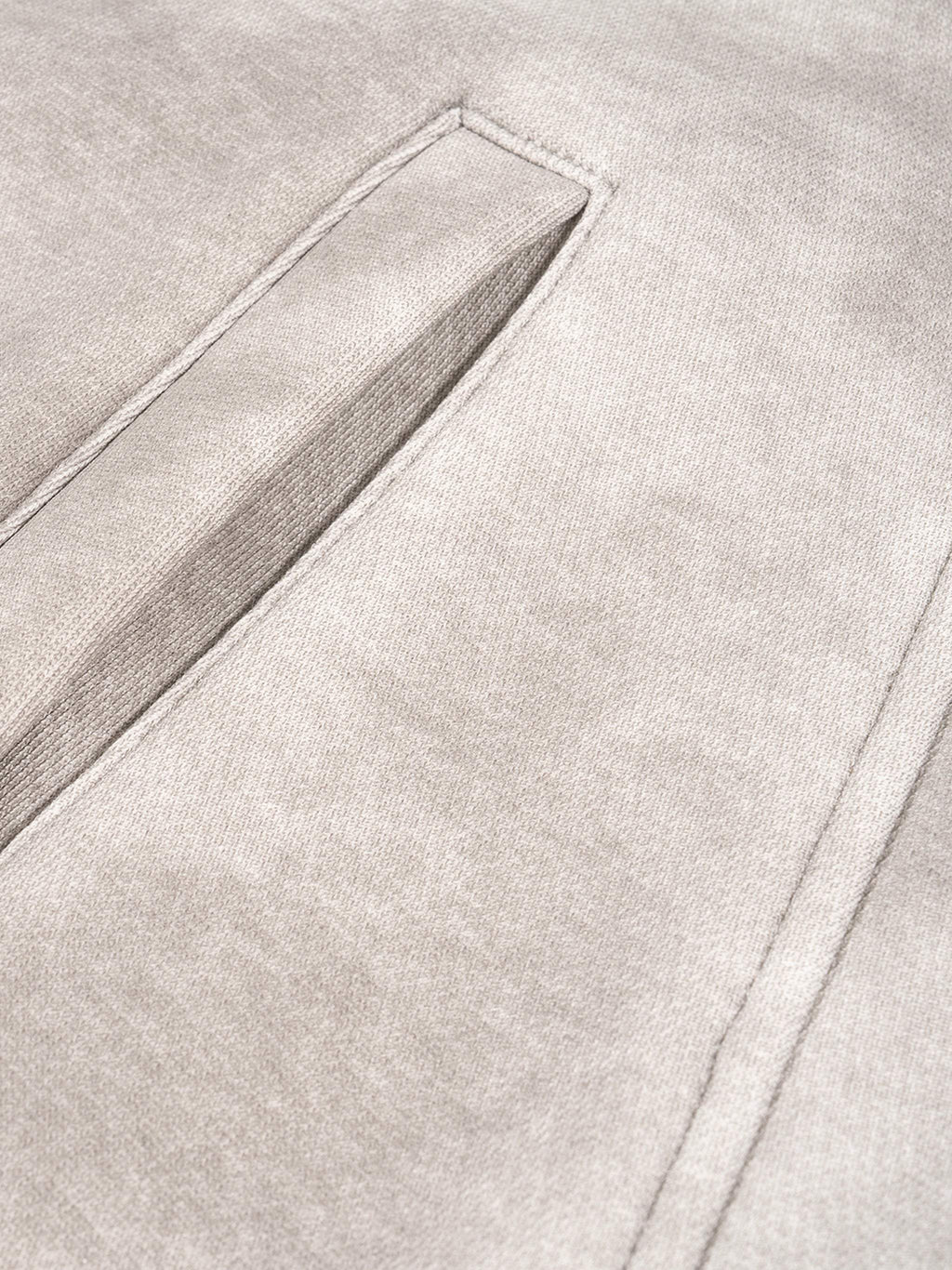 dirty washed boxy zip-up fleece hoodie in grey with pocket detail