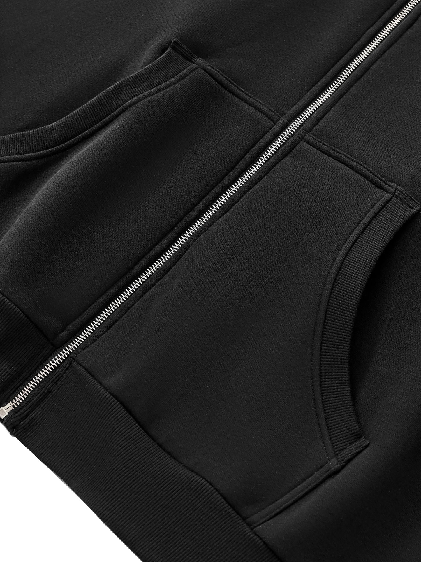Boxy Hoodie,Fearless Apparel,Full Zip Hoodie,Fleeced Hoodie,Oversized Hoodie,Streetwear Hoodie,Unisex Hoodie